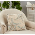 thumbnail image 3 of Saro Lifestyle Embroidered Starfish Throw Pillow Cover, 3 of 3