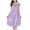 Purple1, variant on Maean Womens Nightgowns Satin Silky Short Sleeve Long Nightgown Loose Sleepwear Loungewear Nightdress