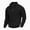 L101-Black, variant on Men's Hoodless Sweater Solid Color Jacquard Small Square Loose Half Zipper Henryneck Long Sleeve Sweater