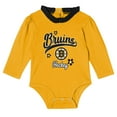 thumbnail image 2 of Girls Infant Black Boston Bruins Rink Queen Long Sleeve 3-Piece Set, 2 of 6