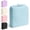 Blue, variant on Stylish Handheld Partitioned Cosmetic Bag Large Capacity Folding Design Portable