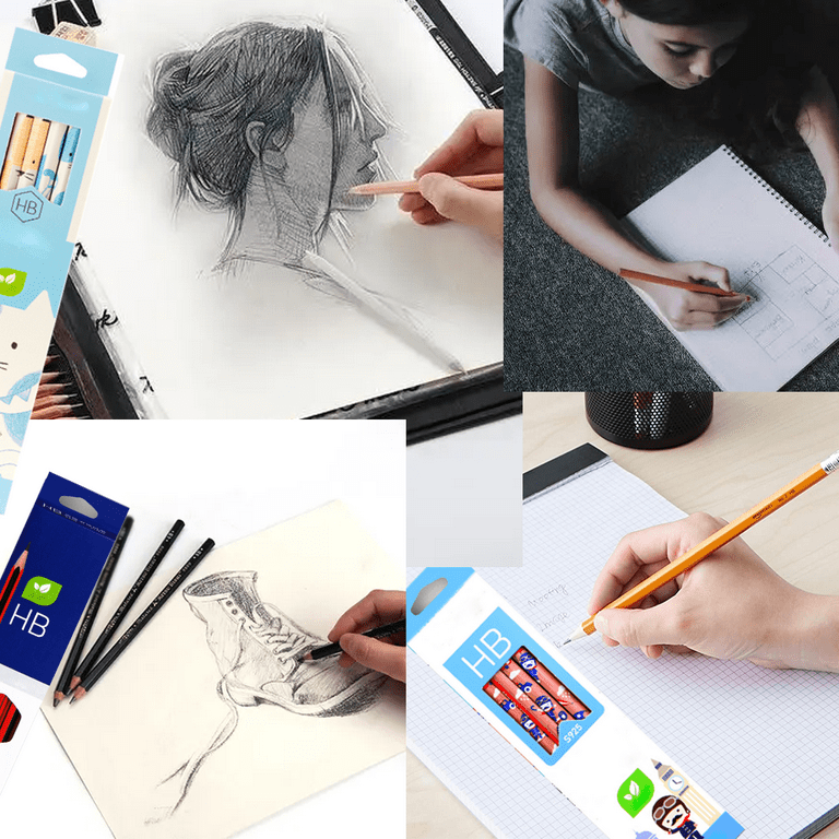 Professional Drawing Sketching Pencil Set - 12 Pack Art Drawing Sketch  Pencils