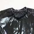 thumbnail image 6 of Posijego Kids Girls Metallic T-Shirts Short Sleeve Crop Tops Party Dance Club Trendy Dressy Blouses Sizes 2-15 Years, 6 of 8