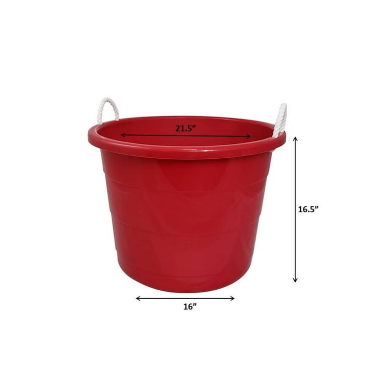 BBQ Time Personalized Red Metal Bucket