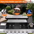 thumbnail image 4 of Nice Cooker 6-Burner Propane Gas BBQ Grill with Side Burner - 65850 BTU Total Output Stainless Steel Grills with Enameled Cast Iron Grill for Outdoor Backyard Barbecue, 620 SQ. IN. Cooking Area, 4 of 7