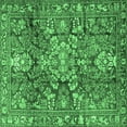 thumbnail image 1 of Ahgly Company Indoor Square Persian Emerald Green Traditional Area Rugs, 4' Square, 1 of 4