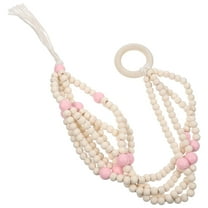 Gongc Wall Mounted Wood Bead Plant Hanger for Indoor/Outdoor Decoration