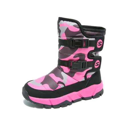 

Boys Snow Boots Winter Waterproof Slip Resistant Cold Weather Shoes (Toddler/Little Kid/Big Kid)