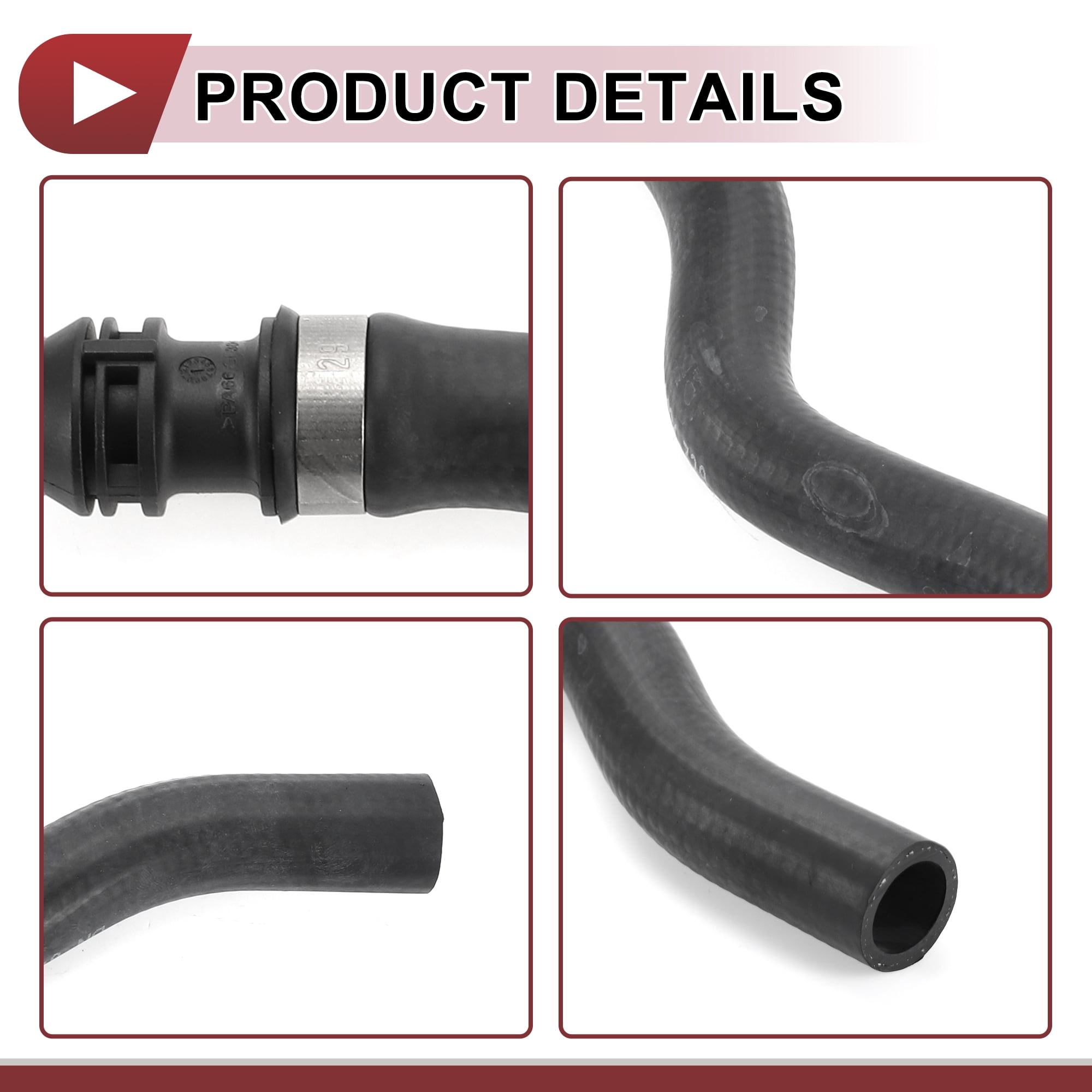 Unique Bargains Useful HVAC Heater Hose for BMW X6 2008-2019 Engine Inlet Coolant Hose