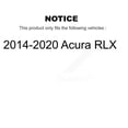 thumbnail image 2 of CMX Rear Disc Brake Rotors Pair for Car 2014-2020 Acura RLX K8-101817, 2 of 8