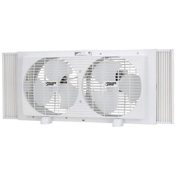 Powerzone 7988934 9 in. Twin Window Fan