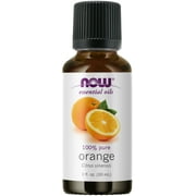 NOW Essential Oils, Orange Oil, Uplifting Aromatherapy Scent, Cold Pressed, 100% Pure, Vegan, Child Resistant Cap, 1-Ounce