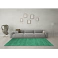thumbnail image 3 of Ahgly Company Indoor Square Abstract Light Blue Contemporary Area Rugs, 4' Square, 3 of 4