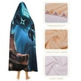 thumbnail image 4 of Solo Leveling Wearable Blanket Cloak Arctic Velvet Hooded Blanket Soft Fuzzy Hoodie Blanket Cape for Adults Kids 40"x50", 4 of 8