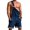 Navy blue, variant on Male Denim Bib Overall Knee-Length Jean Jumpsuit