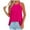 Hot Pink, variant on Atogsazn Summer Tank Cute Tops for Women Casual Round Neck Strap Pullover Camisole Tops Basic Blouses for Women Khaki XL
