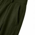 thumbnail image 6 of BUIGTTKLOP Corduroy Dress Pants for Women Business Casual Outfits High Waisted Work Slacks Wide Leg Office Trousers, 6 of 7