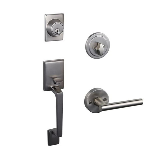 Design House 581926 Moderno 2-Way Adjustable Eastport Handleset, Satin Nickel