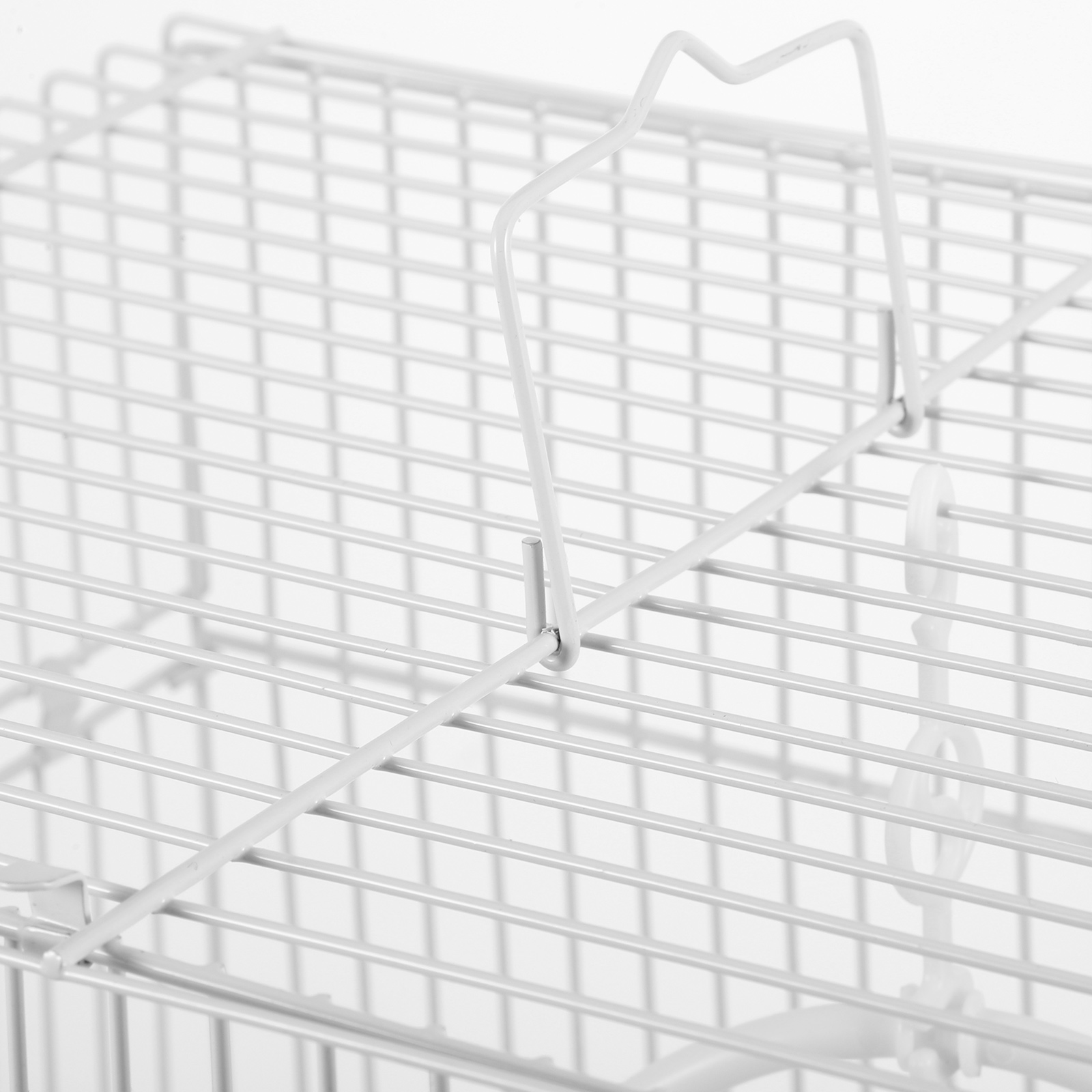 QIFULL 1Set Outdoor Wire Pet Bird Cage Metal Carrier for Comfortable Parrot Travel