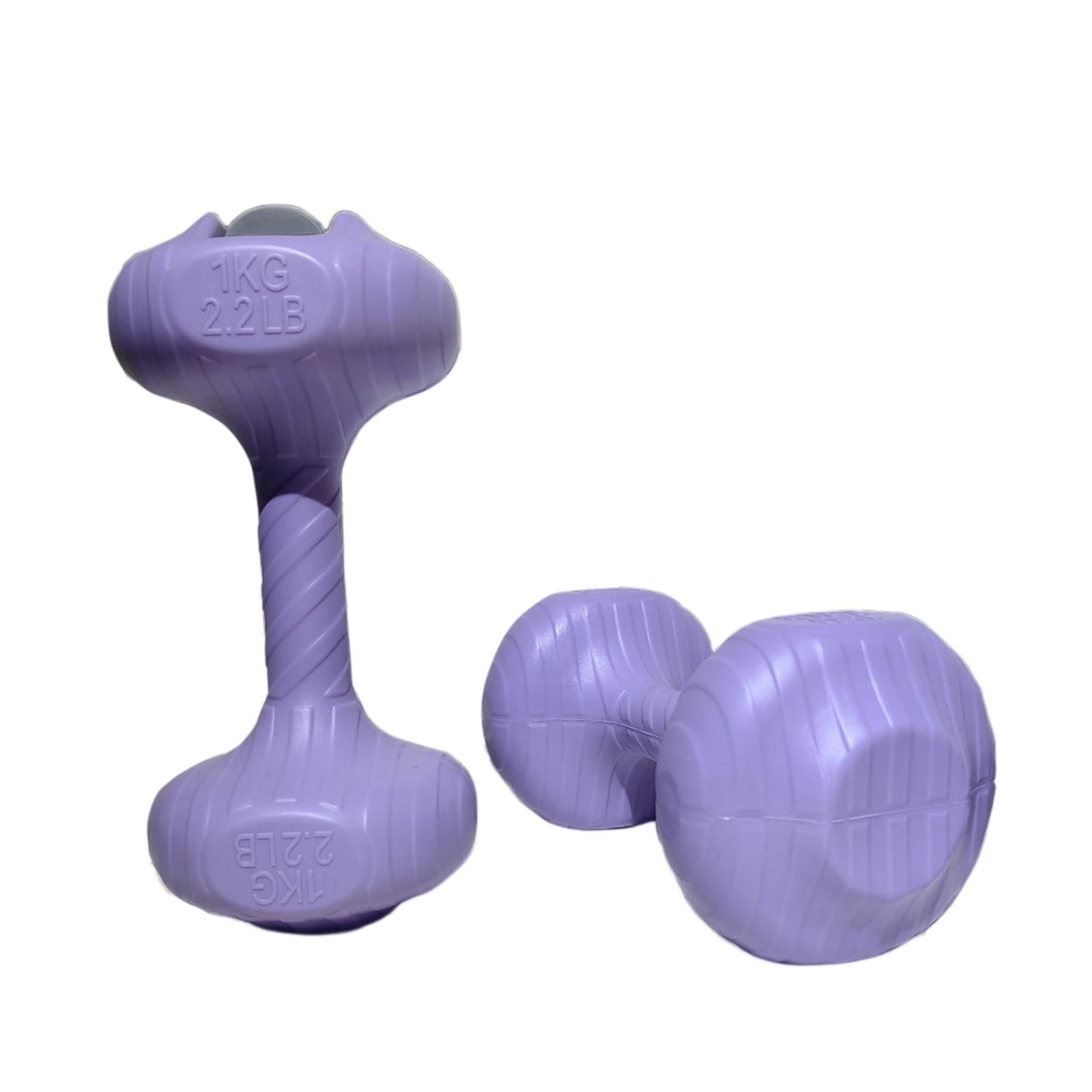 2 Pieces Portable Water Dumbbell Adjustable Weight Leakproof Fitness Equipment for Kids Home Gym