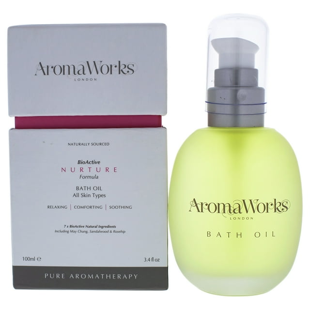 Nurture Bath Oil by Aromaworks for Unisex - 3.4 oz Bath Oil