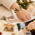 thumbnail image 3 of OAVQHLG3B Christmas Bracelets for Women, Snowflake Santa Claus Christmas Tree Festive Beaded Bracelets Stackable Stretch Friendship Bracelets, 3 of 5