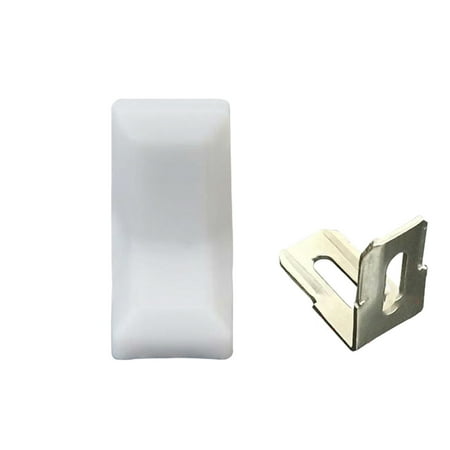 

40 Pcs L Shape Right Angle Corner Brackets Shelf Bracket Plastic Ourside Metal