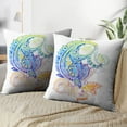thumbnail image 3 of LALILO Throw Pillow Covers Floral Paisley Trendy Watercolour Cushion Cover 18" x 18", 2 Pack, 3 of 6