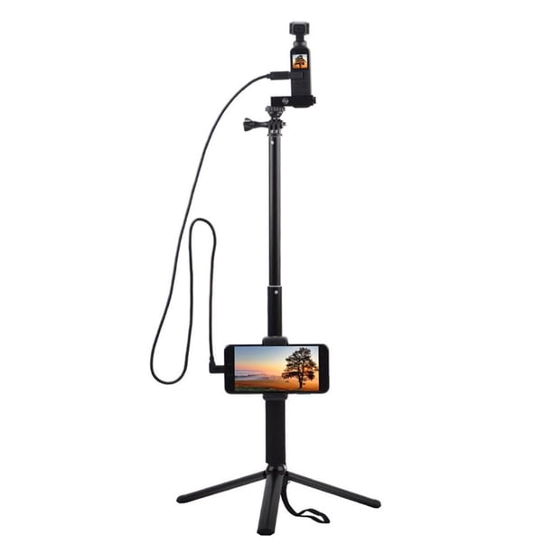 Trípode De Mesa Extensible Con Adaptador De Articulación Y Cable Tipo C Para Osmo Pocket Cateissary EL012538-00