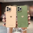 thumbnail image 2 of iPhone 12 Pro Case for Girl Women Cute Love-Heart Luxury Bling Plating Soft Back Cover Raised Full Camera Protection Bumper Silicone Shockproof Phone Case for iPhone 12 Pro, Light Green, 2 of 14