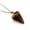 Brown, variant on 9PCS Hexagonal Chakra Crystal Bullet Shape Gemstone Pendant Necklaces Pointed Quartz Stone Chain Necklaces Artificial Stone