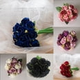 thumbnail image 3 of Artificial Rose Flower Bunch Bouquet 12 Heads Wed Party Home Table Decor, 3 of 11