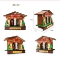 thumbnail image 2 of Creative Wooden House Barometer Thermometer,Wall Mounted Weather Hygrometer Home, 2 of 4