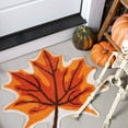 thumbnail image 4 of Maple Leaf Pumpkin Theme Rug Home Bedroom Non Slip Bedside Bathroom Mat Skidproof Floor Carpet Seasonal Decor, 4 of 6