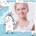 thumbnail image 2 of Tingn Unicorn Necklace for Women Colorful CZ Gold Heart Unicorn Birthday Gifts Necklace, 2 of 5