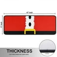 thumbnail image 5 of Kitchen Rugs Sets Of 2,Red Christmas Santa Costume Pattern Anti Fatigue Kitchen Mat Rugs Non Slip Washable,Decorative Kitchen Floor Mats for Kitchen,Sink,Laundry,17"x47"+17"x47", 5 of 5
