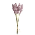 thumbnail image 1 of Advancent 6/10 Uds. Flor Artificial, decoración de plantas de cereales, fiesta de boda, ceremonia, hoja de PVC, decoración de plantas para el Flores artificiales púrpura, 1 of 6