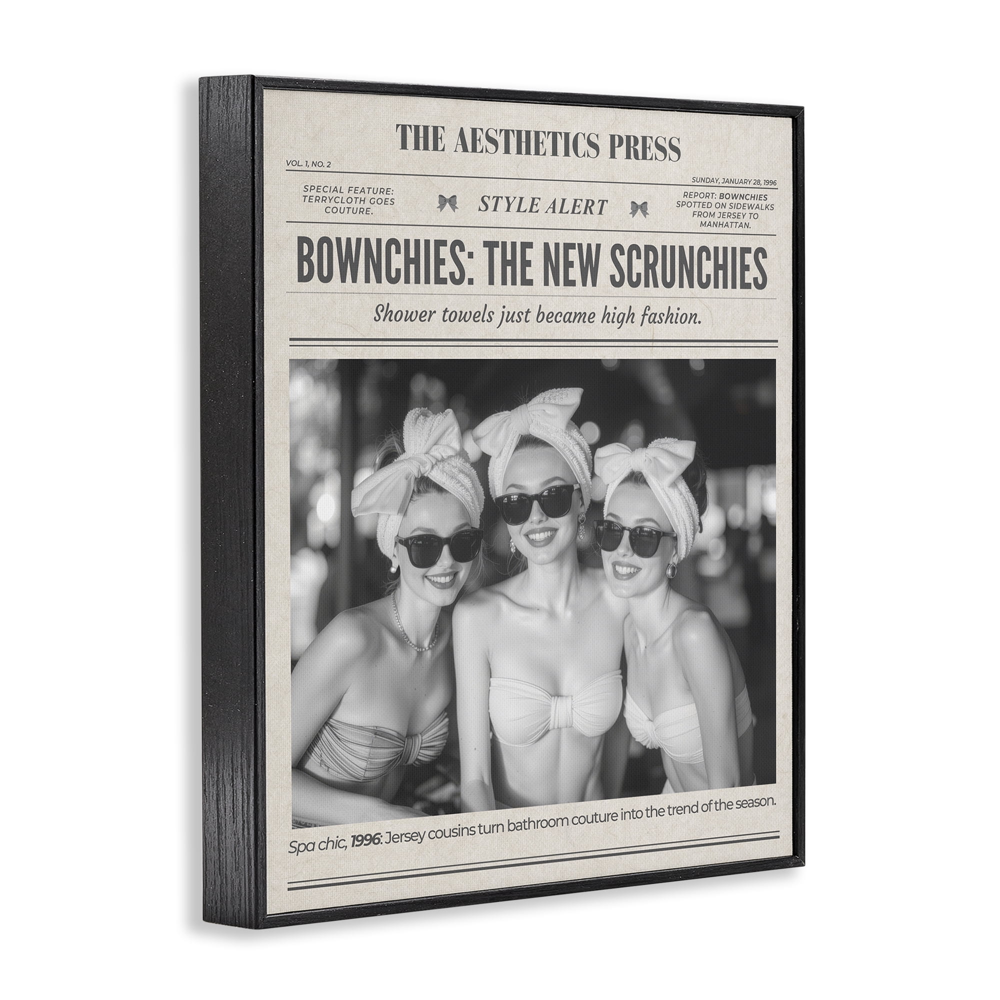 The Aesthetics Press Magazine Black Framed Giclee Art, design by A Barefoot Stylist