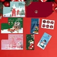 thumbnail image 4 of Christmas Gift Card or Money Holders with Envelopes 6 Count in Merry Xmas Design with Slot for Holiday Greeting Cards Cash Check Dollars Flower Arrangement Cards Red, 4 of 4