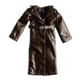 thumbnail image 1 of jiaping 1/12 Long Coat Fashion Notch Lapel Miniature Windproof Overcoat, Open Front Coat brown, 1 of 8