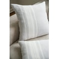 thumbnail image 6 of Light Grey Bold Stripes So Soft Linen Pillow 14x20 Down Alternative Insert, 6 of 7