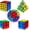Black, variant on AuntyFey 5 Pack Magic Speed Cube Set, 2x2, 3x3, 4x4, Triangle Megaminx Stickerless Speed Cubes for Kids & Adults