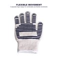 thumbnail image 3 of Heat Glove, Universal Wide Application Soft Grill Mitt Separate Fingers Double Layer Slip Proof  For Cooking, 3 of 8