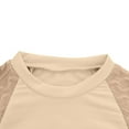thumbnail image 6 of Spazoro Kids Girls Shirts Tee, Solid Color 2025 Long Sleeve Crew Neck Casual Loose Tops for Child Girls Khaki Size 4 T, 6 of 9