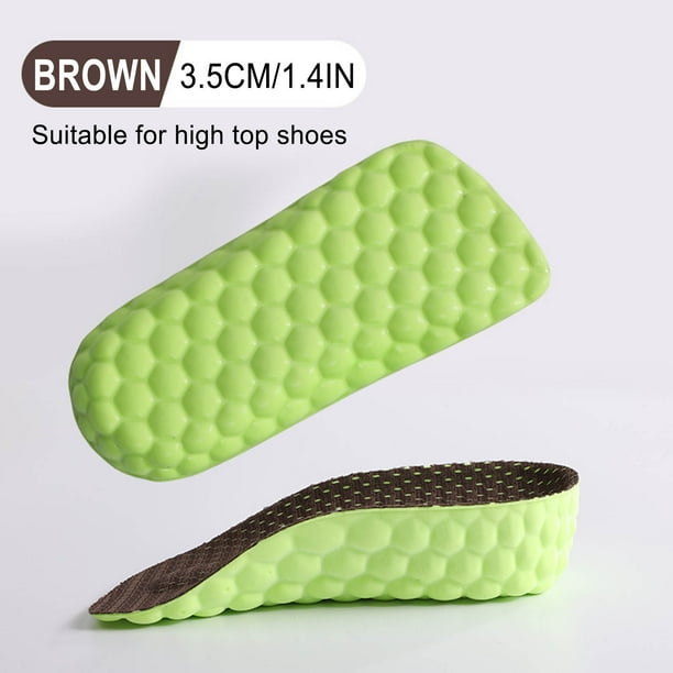 Plantillas para Aumentar La Altura para Hombres y Mujeres: Alzas de 3/4 con Soporte para El Arco, Opciones de 1,5 Cm, 2,5 Cm y 3,5 Cm, Amortiguación para Pies Planos y Fascitis Plantar, 1 Par