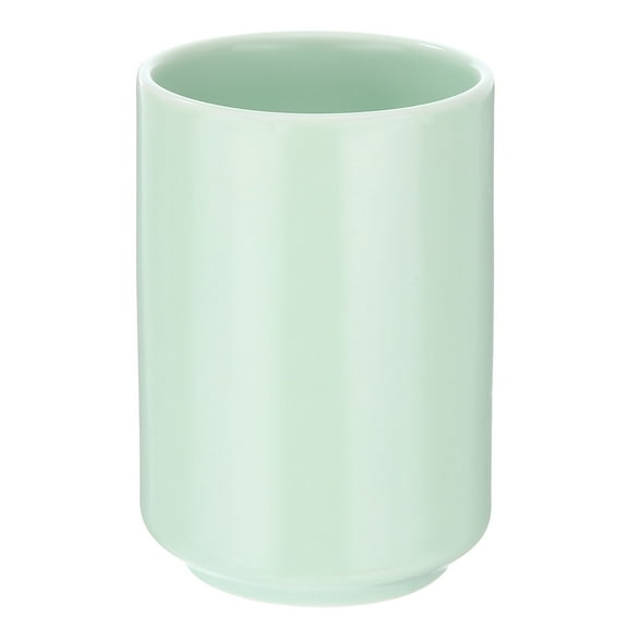 Uxcell Japanese Ceramic Tea Cups Simple Solid Color No Handle Ceramic Tea Mugs, Green