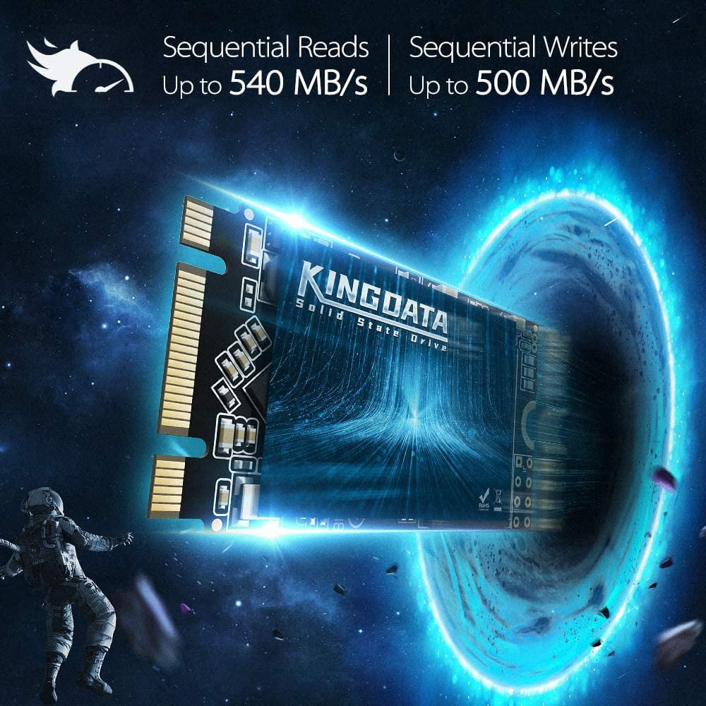 KINGDATA M.2 2242 SSD 512GB Ngff Internal Solid State Drive High-Performance Hard Drive for Desktop Laptop SATA III 6Gb/s Includes SSD(512GB, M.2 2242)