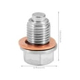 Oil Drain Plug M12x1.5 Transmission Drain Plug Replacement Oil Drain
