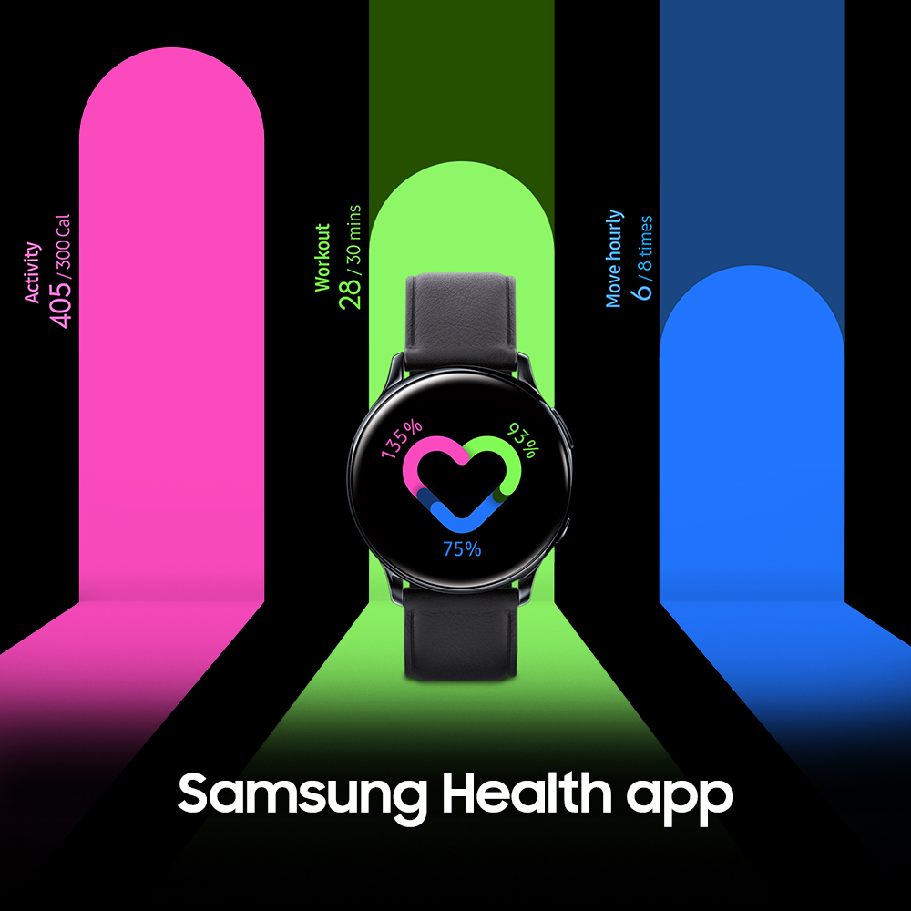 SAMSUNG Galaxy Watch Active 2 Aluminum Smart Watch BT (40mm) - Black - SM-R830NZKAXAR - image 3 of 13