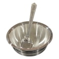 thumbnail image 5 of 999 Pure Silver 200ml Hallmarked Bowl & Spoon for Youth / Adults -4.0 inch Set#04, 5 of 9